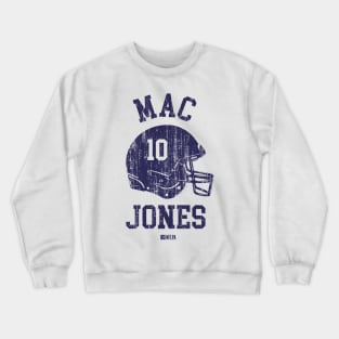 Mac Jones New England Helmet Font Crewneck Sweatshirt